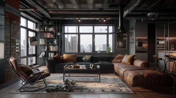Industrial Style Wohnzimmer
